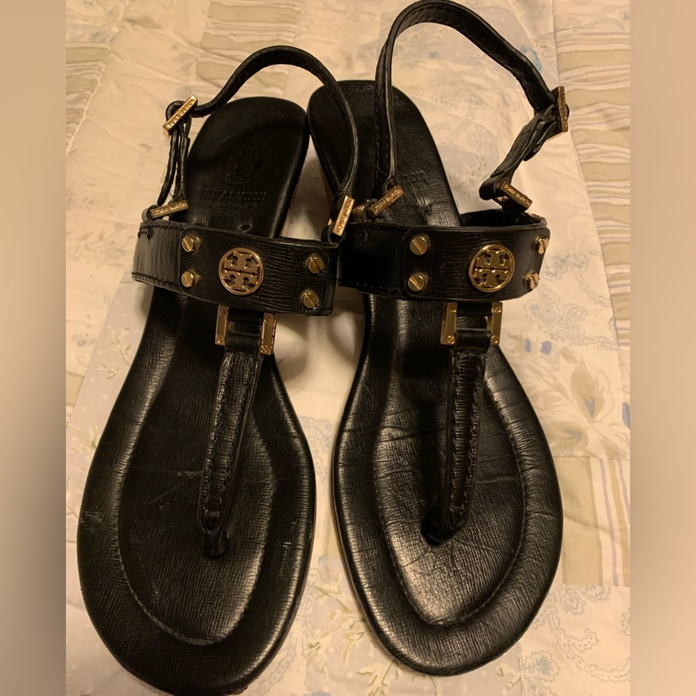 Tory Burch mini heel sandals size 7.5.